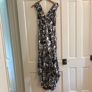 Nicole Miller Vintage Black and White Floral Dress - please read description!